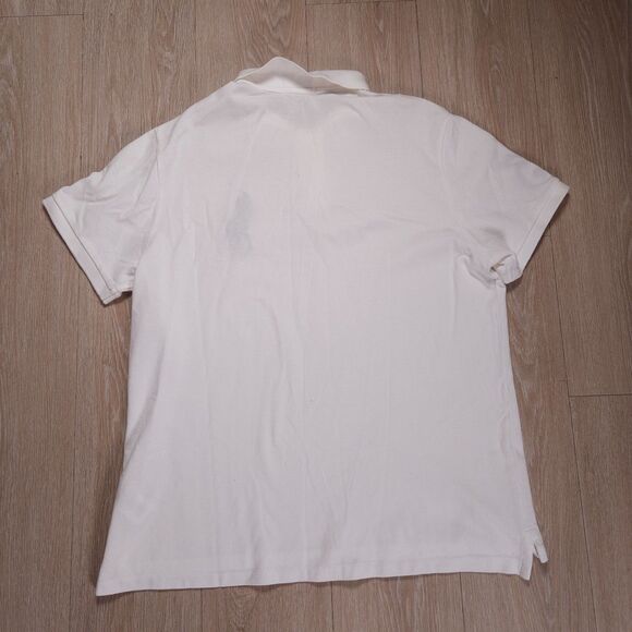 Polo Ralph Lauren Polo Shirt Mens XL White Big Pony 3 Sleeve Patch Embroidered - Picture 6 of 10